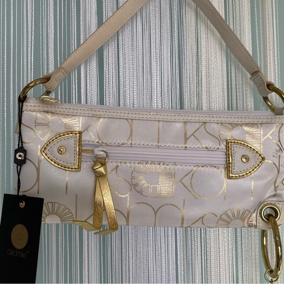White and Gold Akdmks Purse NWT - Picture 9 of 16